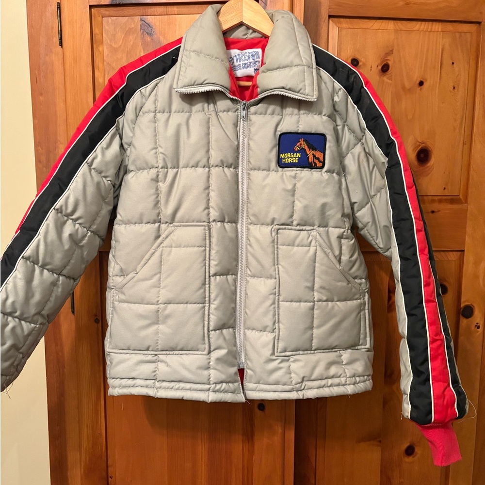 Winter parka. Fiberfill. Great barn jacket. Hip length. Unisex L